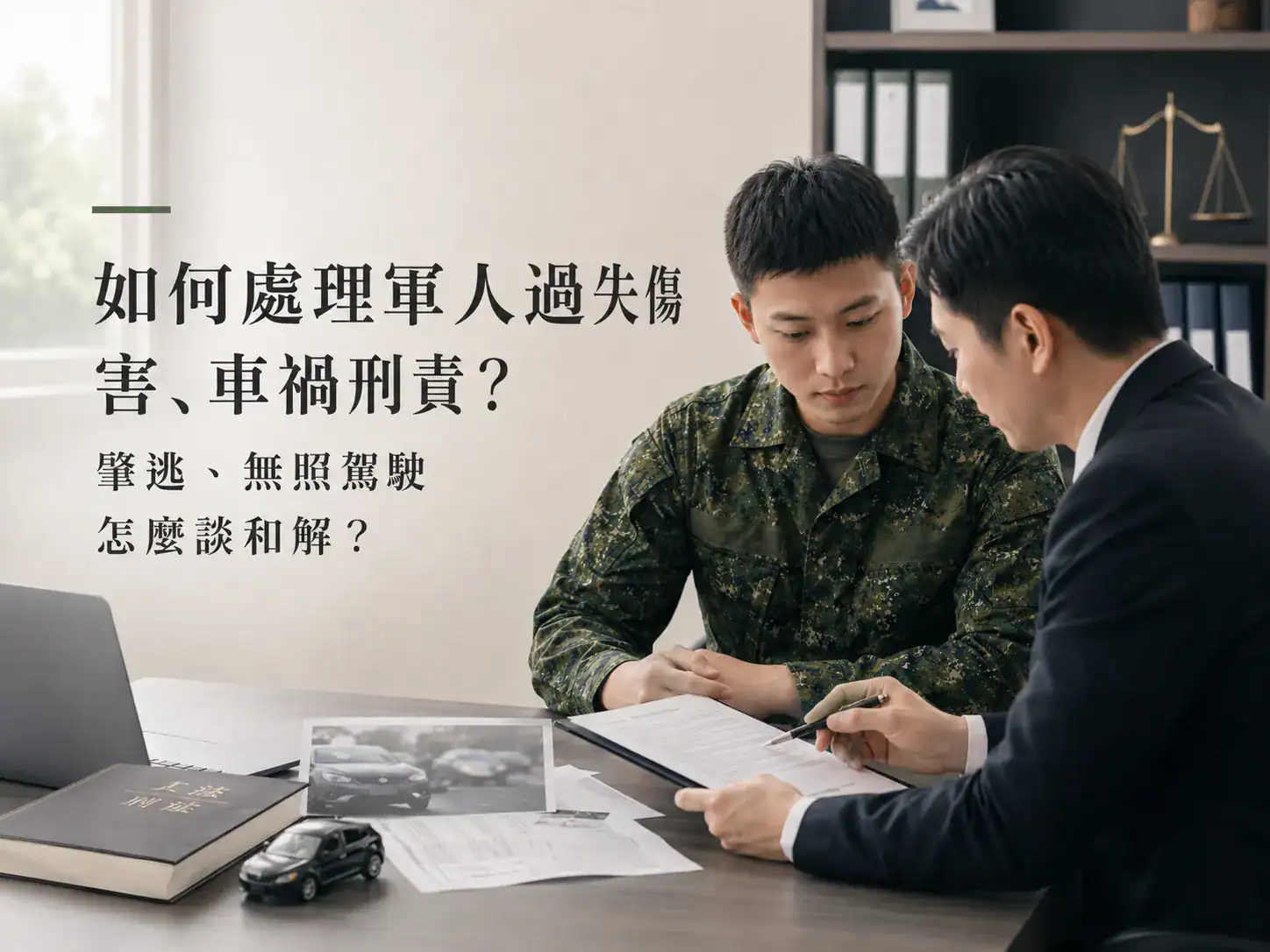 如何處理軍過失傷害、車禍刑責？